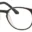 A pair of glasses is shown with clear lenses.