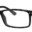 A pair of glasses is shown with no lens.