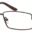 A pair of glasses with brown frames and black rims.