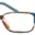 A pair of glasses is shown with different colors.