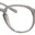 A pair of glasses is shown with the lens closed.