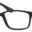 A pair of glasses is shown with the lens on.