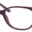 A pair of purple glasses with some white frames