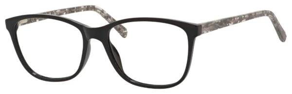 A pair of glasses is shown with the same frame.