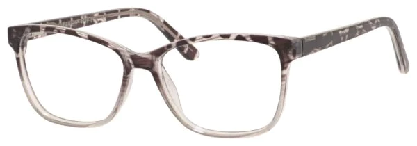 A pair of glasses is shown with the same frame.