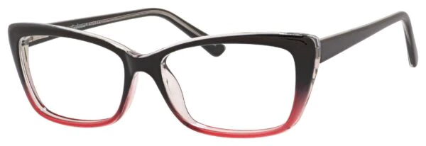 A pair of glasses is shown with the same color.