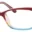 A pair of glasses is shown with different colors.