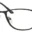 A pair of glasses is shown with no lens.