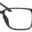 A pair of glasses is shown with no lens.