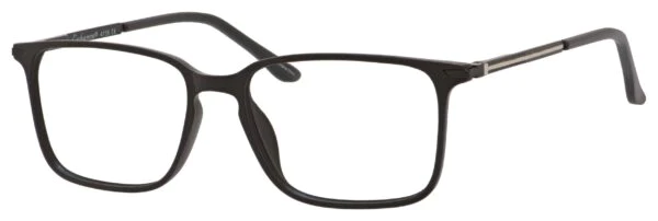 A pair of glasses is shown with no lens.