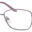 A pair of glasses is shown with the same color as the rim.