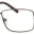 A pair of glasses is shown with no lens.