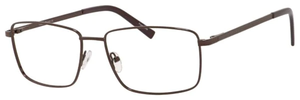 A pair of glasses is shown with no lens.