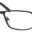 A pair of glasses is shown with no lens.