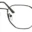 A pair of glasses is shown with no lens.