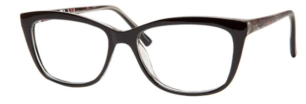 A pair of glasses is shown with the same frame.