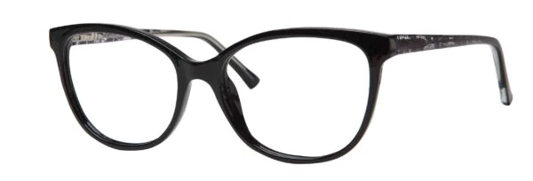 A pair of glasses is shown with the same frame.