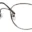 A pair of glasses is shown with no lens.