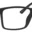 A pair of glasses is shown with no lens.