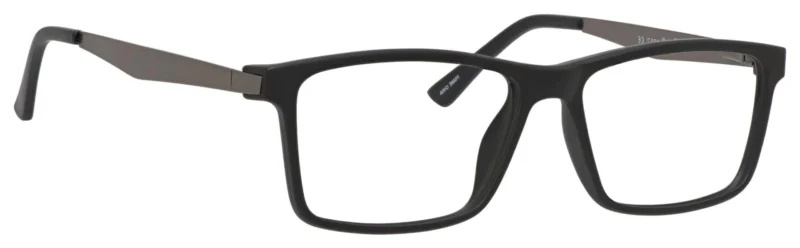 A pair of glasses is shown with no lens.