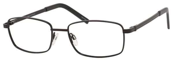 A pair of glasses is shown with no lens.