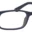 A pair of glasses is shown with no lens.