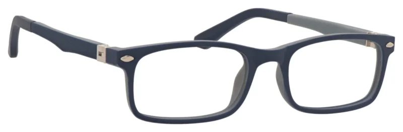 A pair of glasses is shown with no lens.