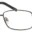 A pair of glasses is shown with no lens.