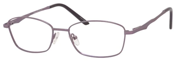 A pair of glasses is shown with black rims.