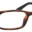 A pair of glasses is shown with no lens.