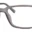 A pair of glasses is shown with no lens.