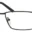 A pair of glasses is shown with no lens.