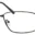 A pair of glasses is shown with no lens.