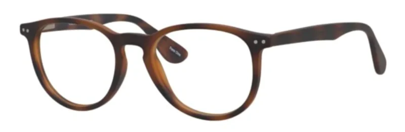 A close up of the side view of a pair of glasses.