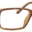 A pair of glasses is shown with the frame in focus.