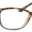 A pair of glasses is shown with the bottom half up.